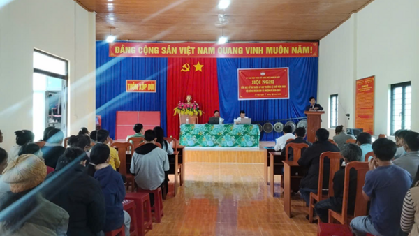 Xã Xốp: Hội nghị TXCT trước Kỳ họp thường lệ cuối năm 2026 của HĐND xã khóa XVI, nhiệm kỳ 2026 - 2031 tại thôn Xốp Dùi.